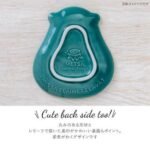 美濃燒動物造型小碟子藍色熊造型底部都有3D圖案. 非常可愛