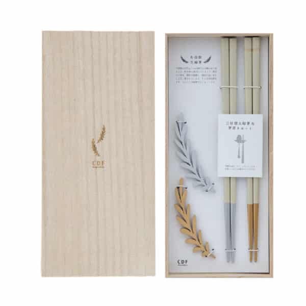 月桂樹 對筷＆筷架2入組 正面