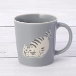 Necoto 貓貓陶瓷杯 - 灰色 正面