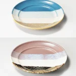 Glaze Works 美濃燒餐盤 粉紅色 & 藍色