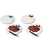 立體富士山醬油碟及筷子架 青富士|赤富士