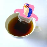 TOWA Thank you感謝茶包 刺猬款茶包掛在杯子邊緣