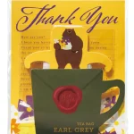 TOWA 感謝茶包，帶有可愛小熊設計的吊牌