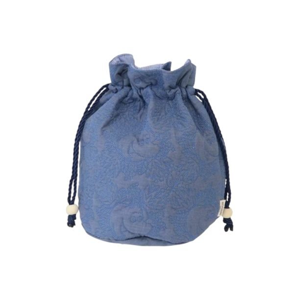 阿美絎縫抽繩袋 | 藍色