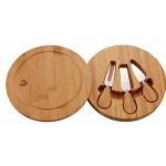 CAPTAIN STAG 芝士刀具放在木盒內的樣子