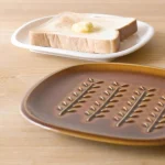 深山Miyama 美濃燒吐司盤 棕色|白色