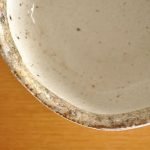 日本製白唐津粗陶小碗邊緣細節放大圖片