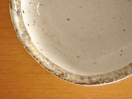日本製白唐津粗陶小碗邊緣細節放大圖片