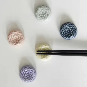 Kyosen 浮雕花筷子托架