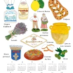 Fog Linen Work 彩繪亞麻2025年年曆 - souvenir of provence