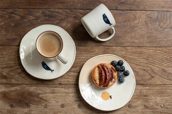 IZAWA 美濃燒瓷器仿粗陶橢圓盤 柚子 小魚 圖2