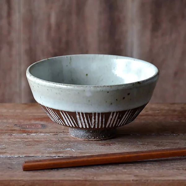Rokuro Blut's 六魯 十草粗陶飯碗 堀乳灰色 圖2