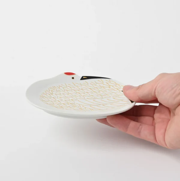 有田燒紅鶴小碟拿取方便