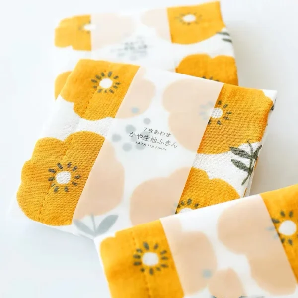 日本製廚房抹布黃花款式