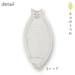 九谷燒波點貓大餐盤正面