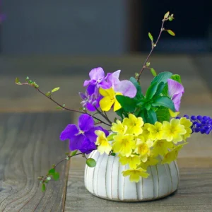 益子燒陶瓷刻紋花瓶 圖2