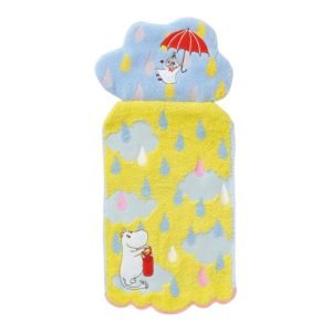 姆明Moomin 抹手毛巾- 雨滴設計,配有扣環,讓您輕鬆將毛巾掛在任何地方。