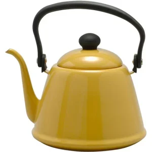 Noda Horo Drip Kettle II Retro Enamel Kettle Yellow 2L