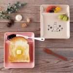 日本製造姆明方形吐司碟- 阿美+姆明款使用範例2