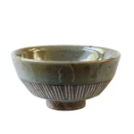Rokuro Blut’s 六魯 十草粗陶飯碗-堀綠灰