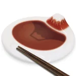 立體富士山醬油碟及筷子架-赤富士