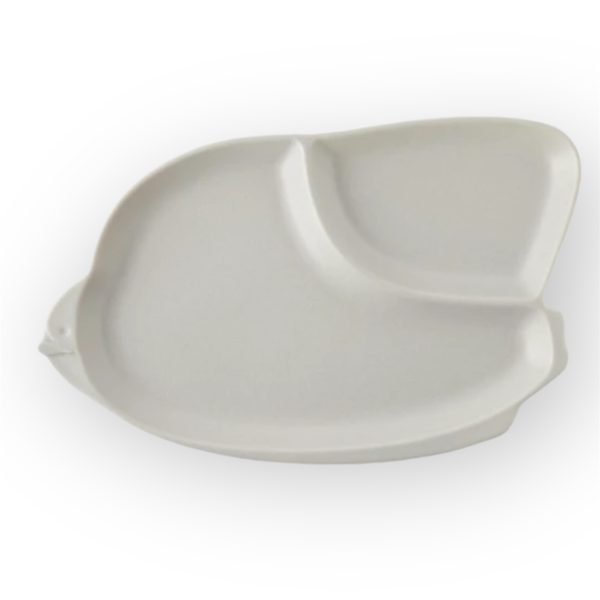 Miyama 美濃燒灰色燕子餐盤俯視圖