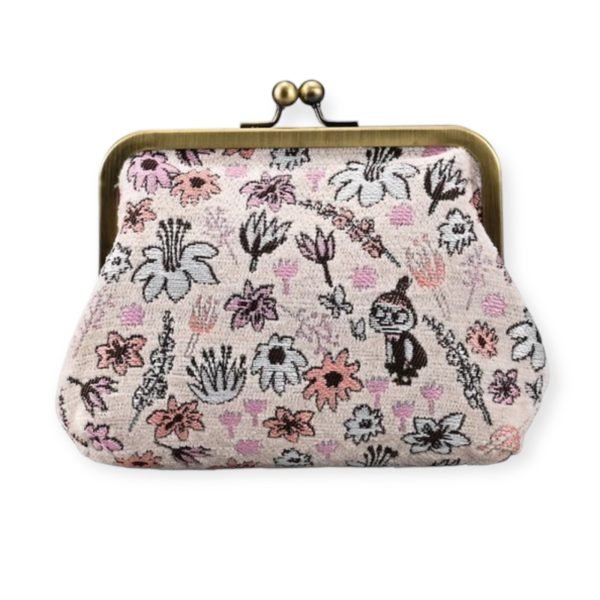 阿美Little My有機棉緹花口金包-粉紅色