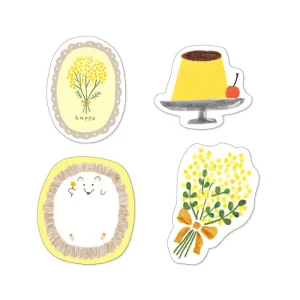 Gasa Gasa Paper Set - Yellow. Four designs of the pape set.