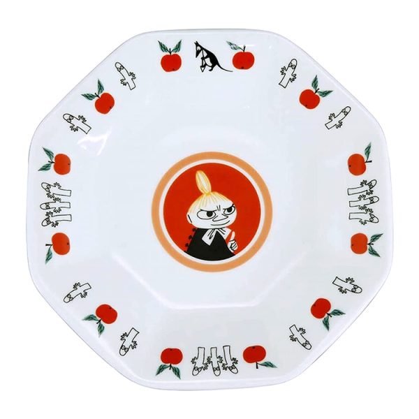 姆明八角形餐碟連匙羹套裝- 阿美款正面