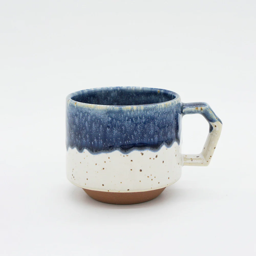 CHIPS mug 日本製可堆疊陶瓷杯 280ml 藍滴