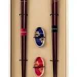 Issou 一雙櫻花若狹塗夫婦對筷連托架套裝禮盒 pic.2