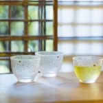 ADERIA石塚硝子櫻花清酒杯 - 4隻禮盒裝