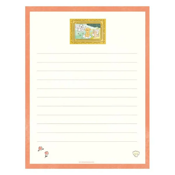 Limited Edition Letter Set - The Birth of Venus Dog. The design of the letter paper.