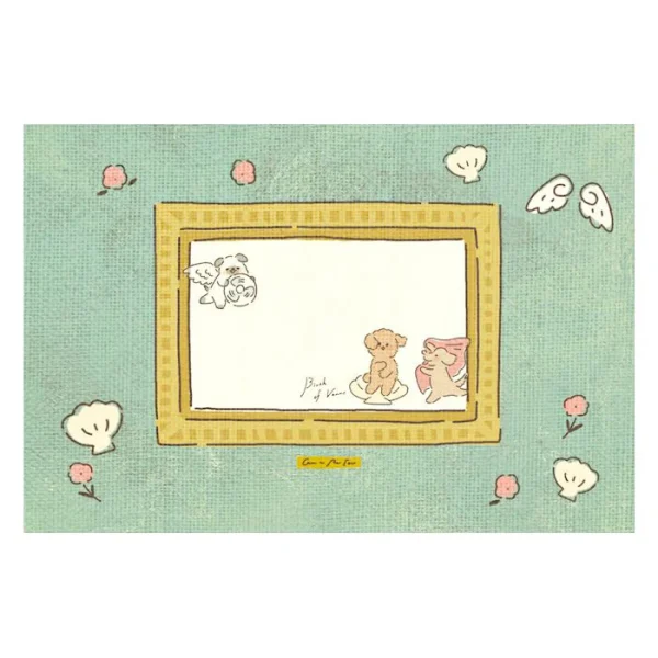 Letter Set - The Birth of Venus Dog . front of the envelope