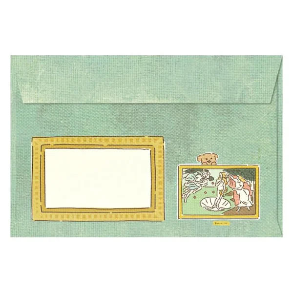 Letter Set - The Birth of Venus Dog . Back of the envelope