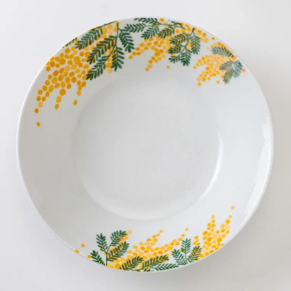Mimosa 金木樨美濃燒餐盤22cm 正面