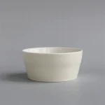 bico 美濃燒圓形點心碗 10cm 白色