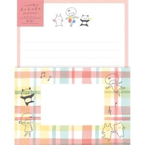 古川紙工信紙套裝 - 跳舞熊貓公仔