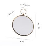 手工黃銅製圓鏡尺寸展示圖