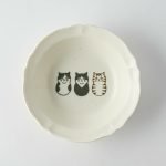 Shichita小貓浮雕碗 14cm - 正面