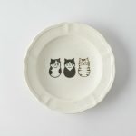 Shichita小貓浮雕餐盤 14cm - 餐盤正面