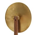 黃銅製橢圓形座枱式鏡子背面