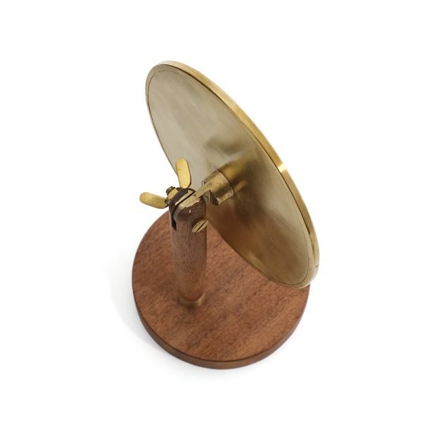 黃銅製橢圓形座枱式鏡子俯視圖