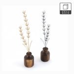 鐵線製薰衣草花瓶裝飾 – 金色|灰色