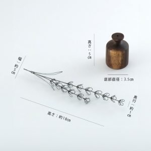 鐵線製薰衣草花瓶裝飾 - 金色|灰色 1 Wire art lavender 2 colors13