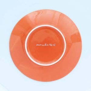 Nathalie Lete 陶瓷餐盤 - 橙色小鹿款 bottom