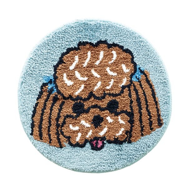 山鴿舍 Yamabatosha 小狗椅子墊 淺藍