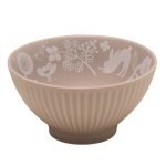 KAAMOS 森林動物飯碗 淺粉紅色