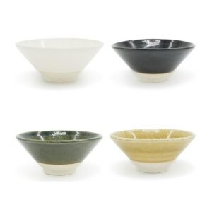 CHIPS 日本製造 Heuge 系列美濃燒碗 有四個不同的顏色