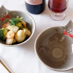 Yoshizawa 益子燒紅色煲呔貓碗